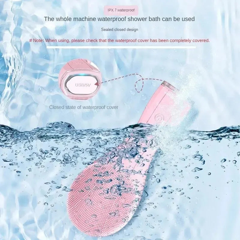 Electric Sonic Facial Cleansing Brush