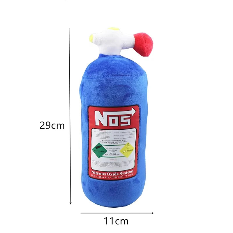 Car Seat Creative Headrest Neck Plush Pillows Car Nitrogen Cylinder Shape Neck Pillow Seat Cushion Waist Pillow Car Accessories