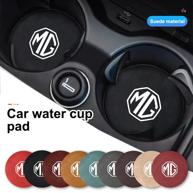2PCS Car Coaster Cup Holder Anti-slip Accessories For MG Morris Garages 6 3 5 7 TF ZR ZS HS GS GT Hector RX5 RX8 350 550 Gundam
