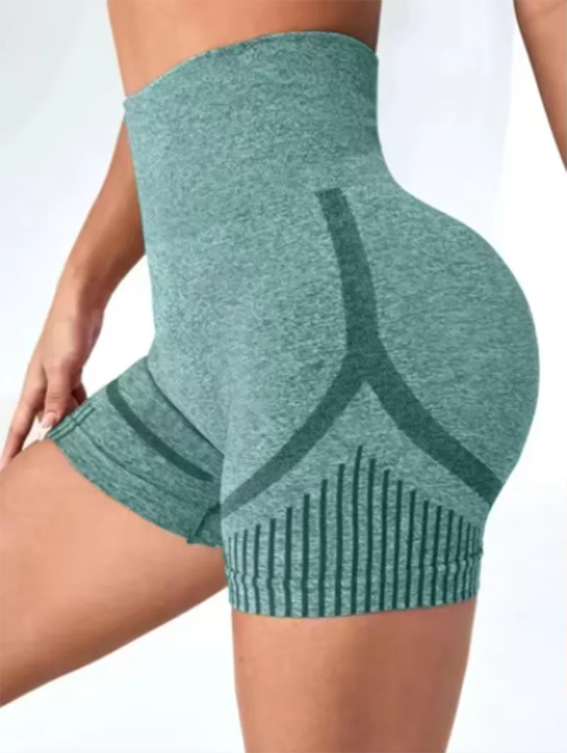High Waisted Yoga Shorts for Women Tummy Control Butt Lifting Workout Shorts Gym Running Activewear Ladies Fitness Bottoms