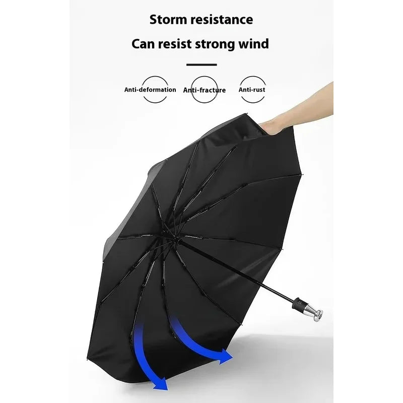 For Chery Tiggo 3 4 5 7 8 Plus Arrizo GX 5x EQ7 Fulwin 2 A3 A5 Car Automatic Folding Windproof Sunshade Umbrella Accessories