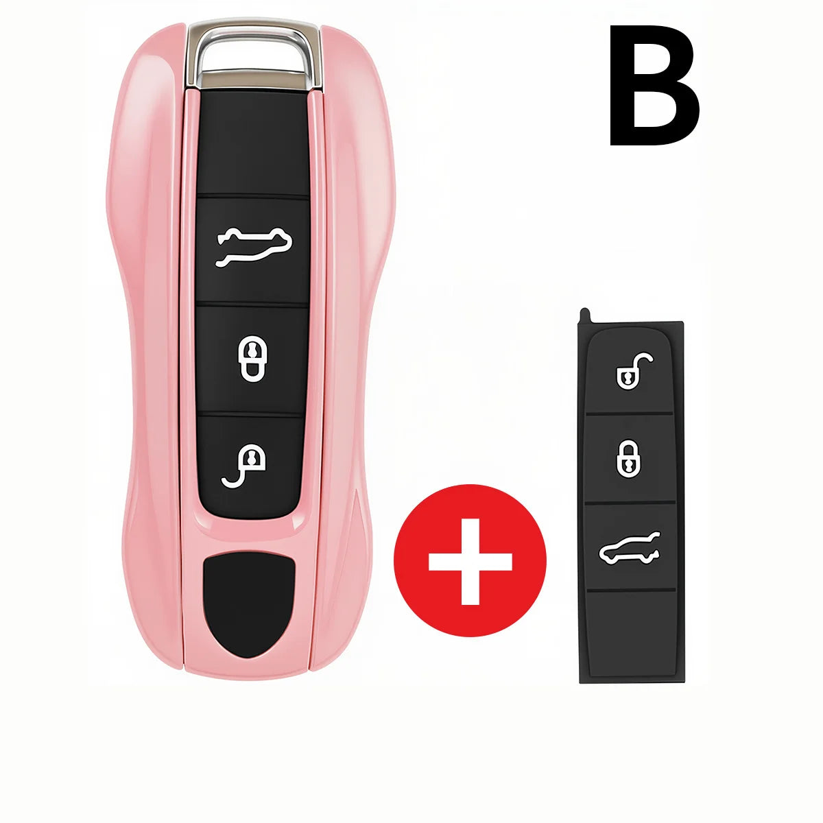 For Porsche Panamera Carrera Macan Boxster Cayman Cayenne Taycan 911 970 981 991 Car Smart Remote Key Case Fob Covers Set Shell