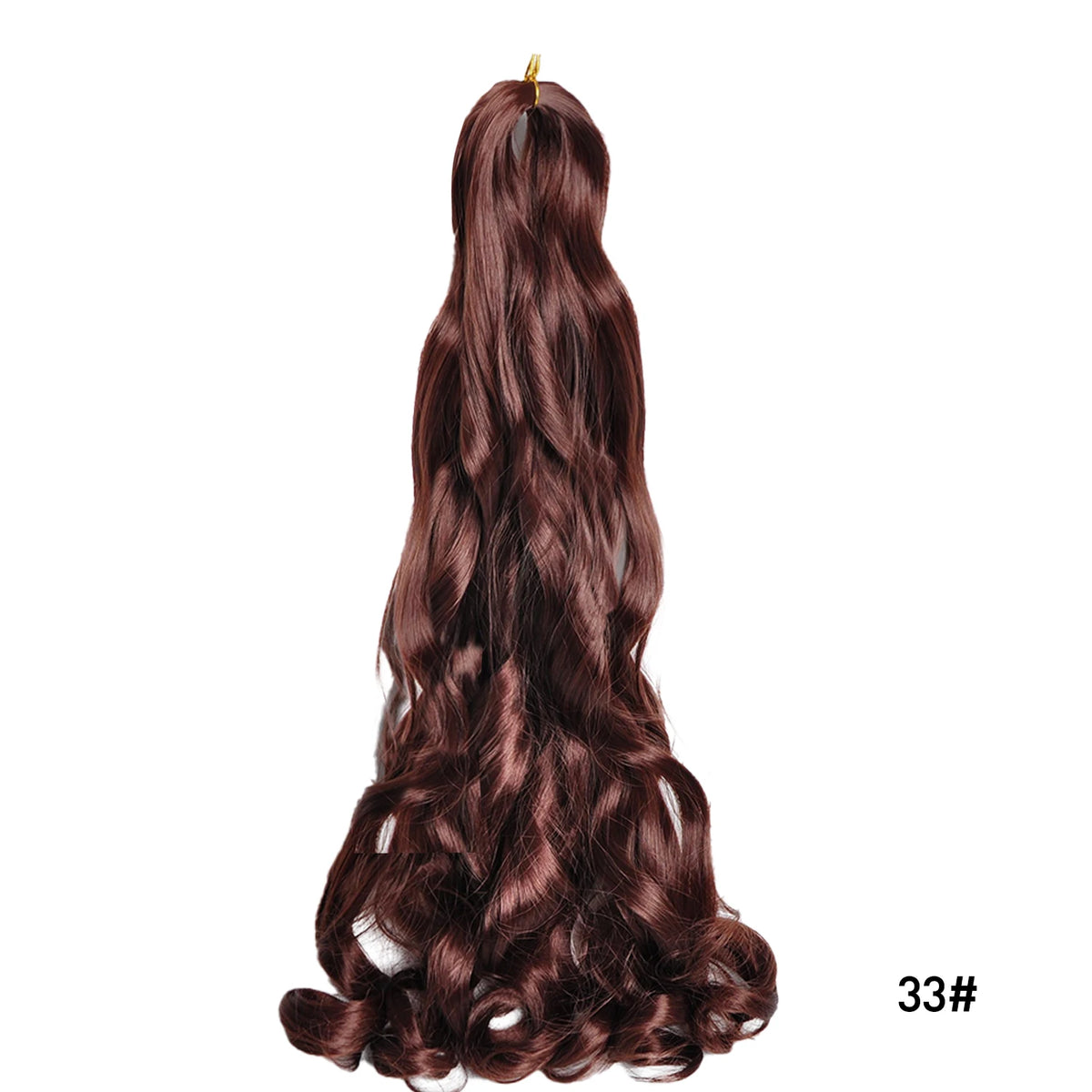 French Curls Braiding Hair 24Inch Synthetic Spiral Curls Braids Hair Extensions For Women Pre Stretched Loose Wave Braiding Hair