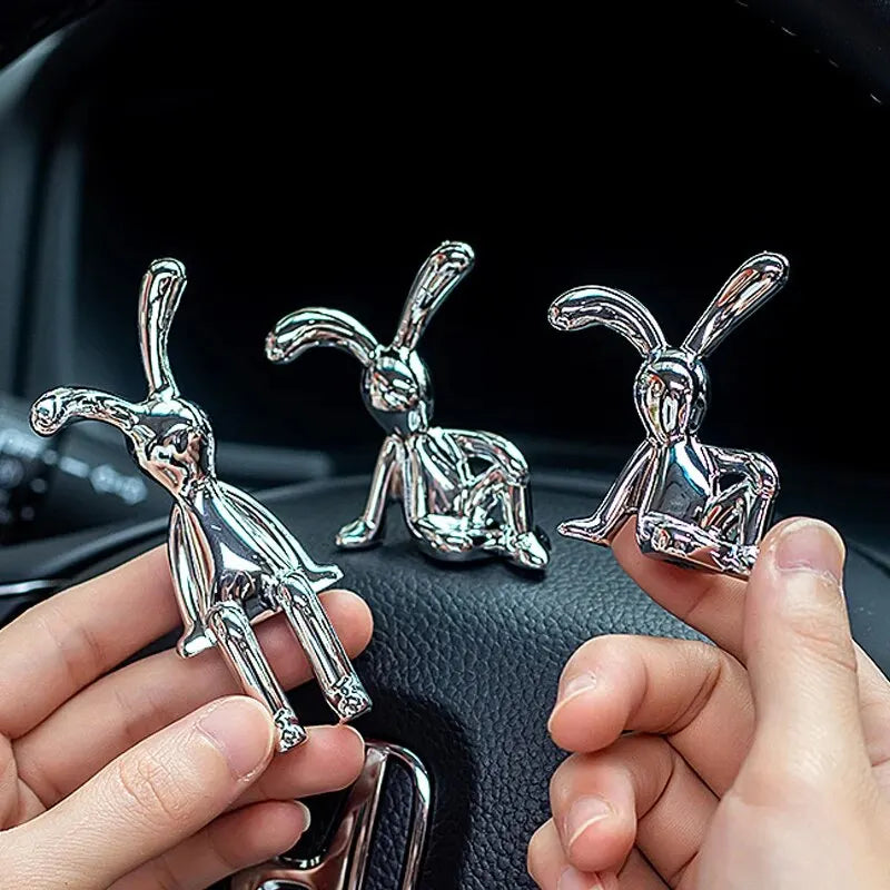 2-4pcs Long-Eared Rabbit Cartoon Decoration Accessories Living Room Bedroom Car Decoration Desktop Decorative Ornamet
