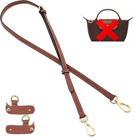 Mini Bags Leather Shoulder Strap Kit Fit For Longchamp Mini Pouch Adjustable Crossbody Small Bag Accessories