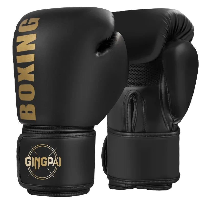 1 pair Boxing Gloves Professional Adult Sanda Muay Thai Fighting Gloves Men and Women Training Sandbag Free Fight MMA Boxed