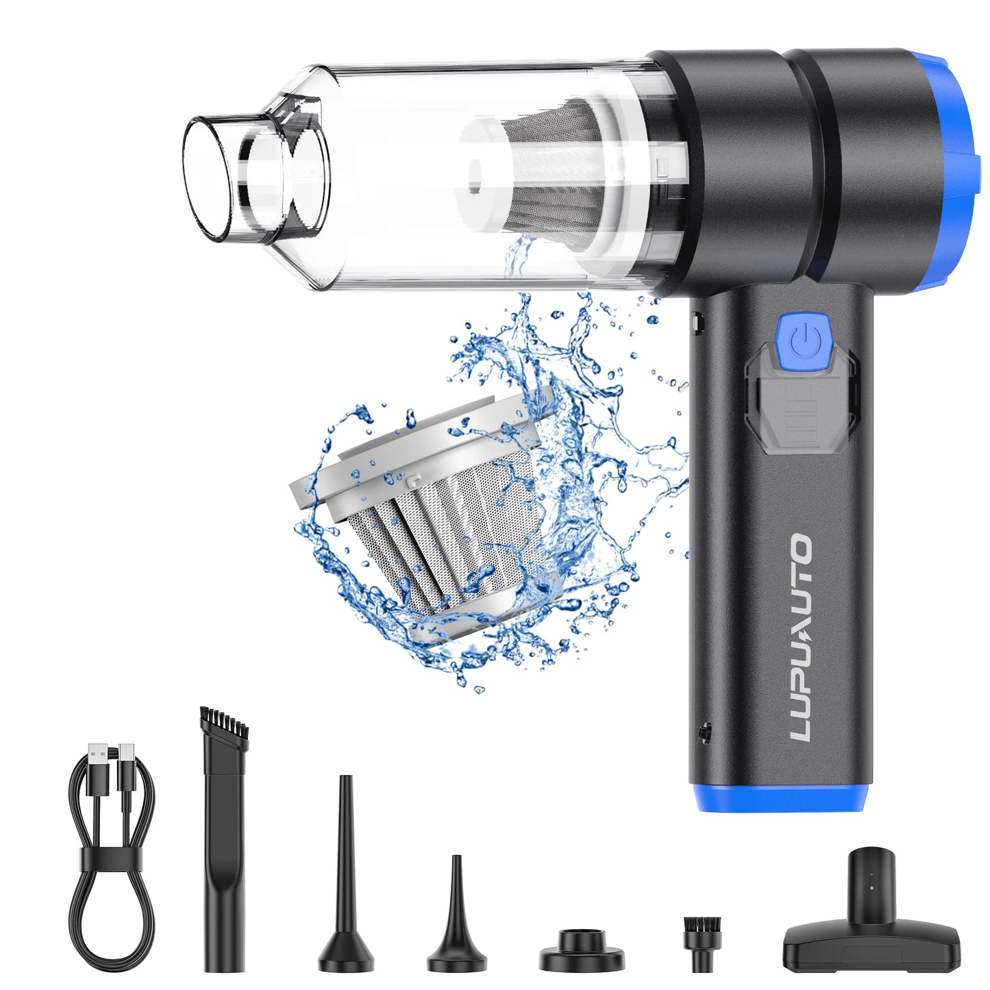 12000Pa 4 in 1 Car Vacuum Portable Cordless High Power Hand Held Vacuum, Brushless Motor Handheld Vacuum Cordless Air Duster