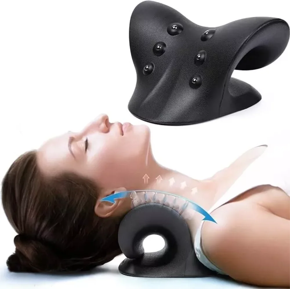 Neck And Shoulder Relaxer Cervical Chiropractic Traction Device Advanced Cervical Traction Device Remedial Pillows