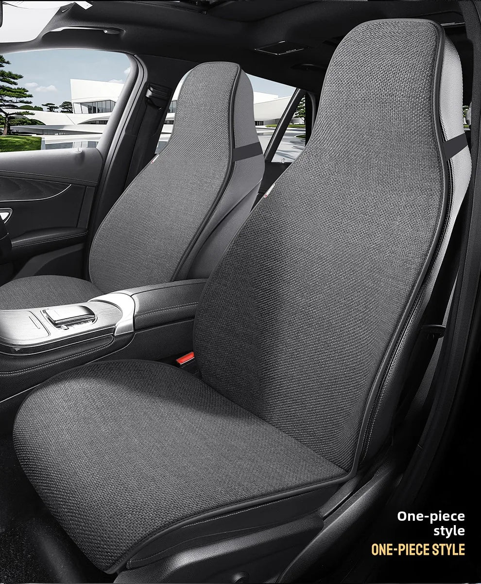 All Season Linen Universal Car Seat Cover Breathable Flax Anti-Slip Cover Car Seats Protection SUV Sedan Seat Cushion