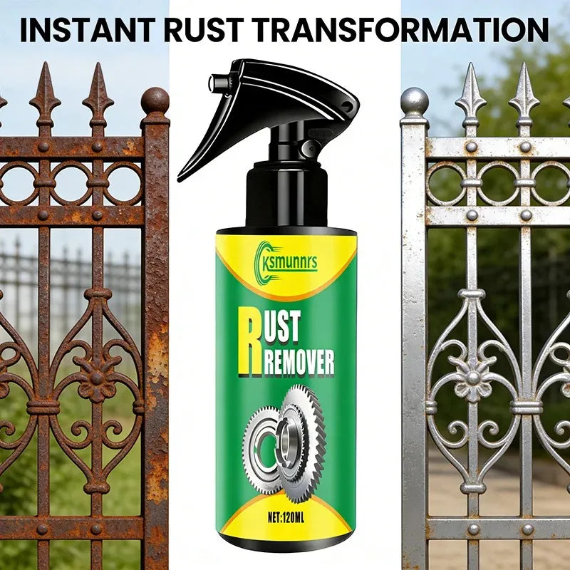 120ml Rust Remover and Lubricant Spray Deep Penetrating Anti Squeak Cleaner for Hinges Chains and Tools