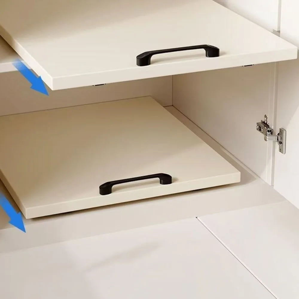 Multifunction Under Sink Pull-Out Shelf No Drill Space Saving Kitchen Storage Shelf Slide Out Cabinet Organizer Kitchen