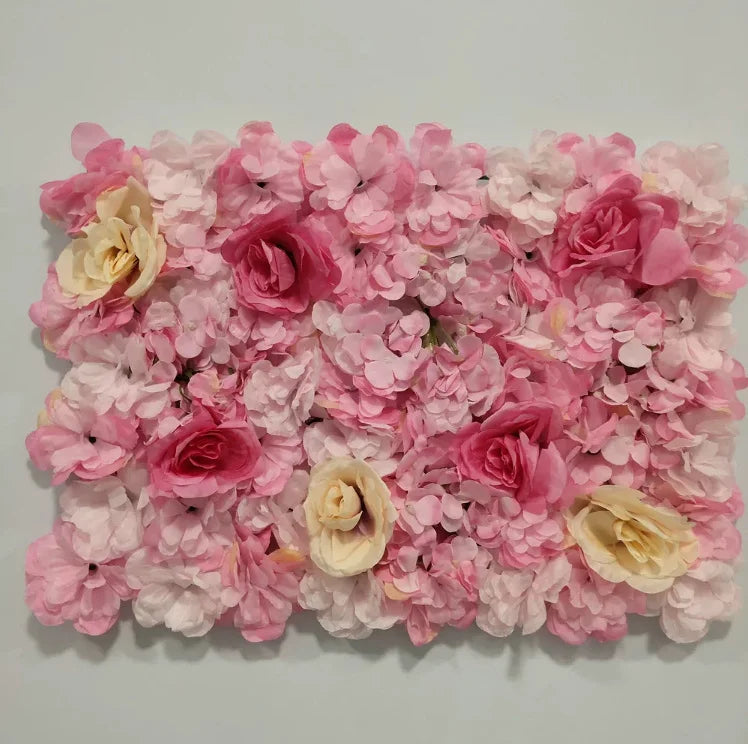 60X40cm Silk Rose Flower Wall Artificial Flowers DIY Wedding Wall Decor Photography Backdrops Hair Salon Background
