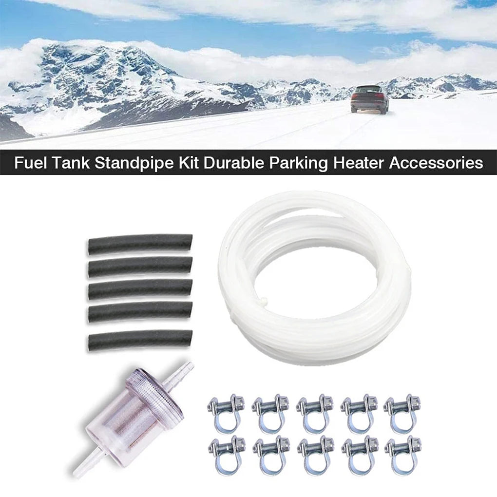 Car Truck Air Diesel Parking Heater Fuel Line + Fuel Filter + Connction Hose + Clip Kit For Webasto Eberspacher
