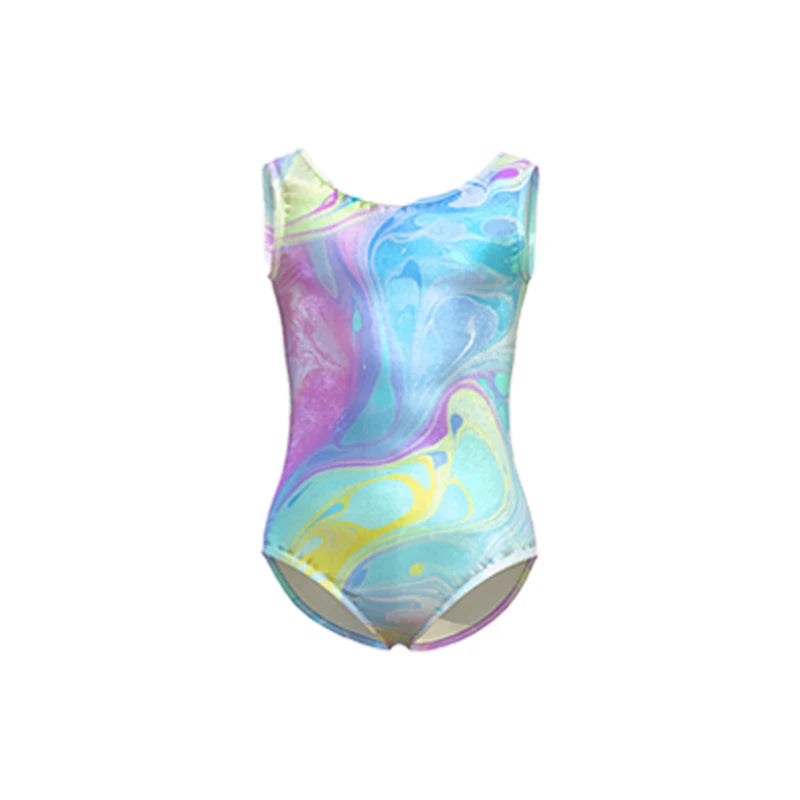 Girls Gymnastics Ballet Leotards Toddler Colorful SleevelessTank Dance Leotard Kids Dancewear Activewear