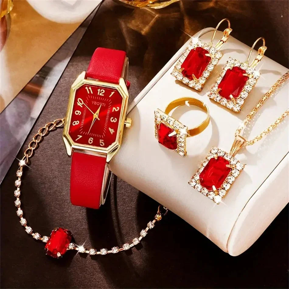 Luxury Fashion Square Women's Watches Brand Ladies Quartz