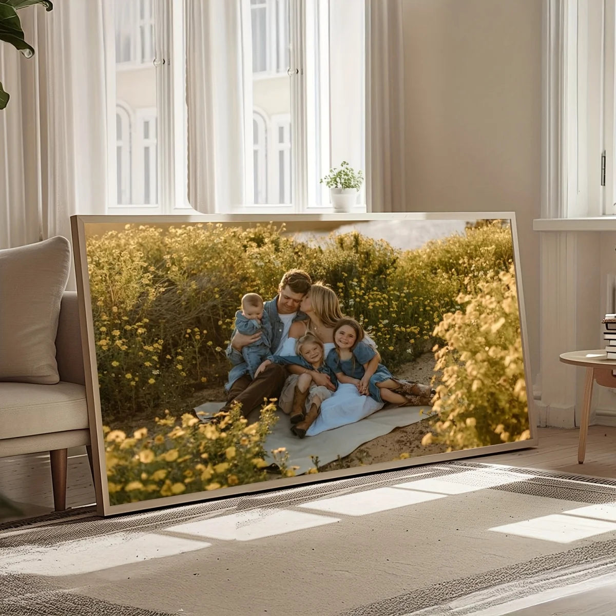 Custom Canvas Printing Personalized Photo Large Horizontal Poster for Family Life Pets Scenery Weddings Birthdays Home Decor