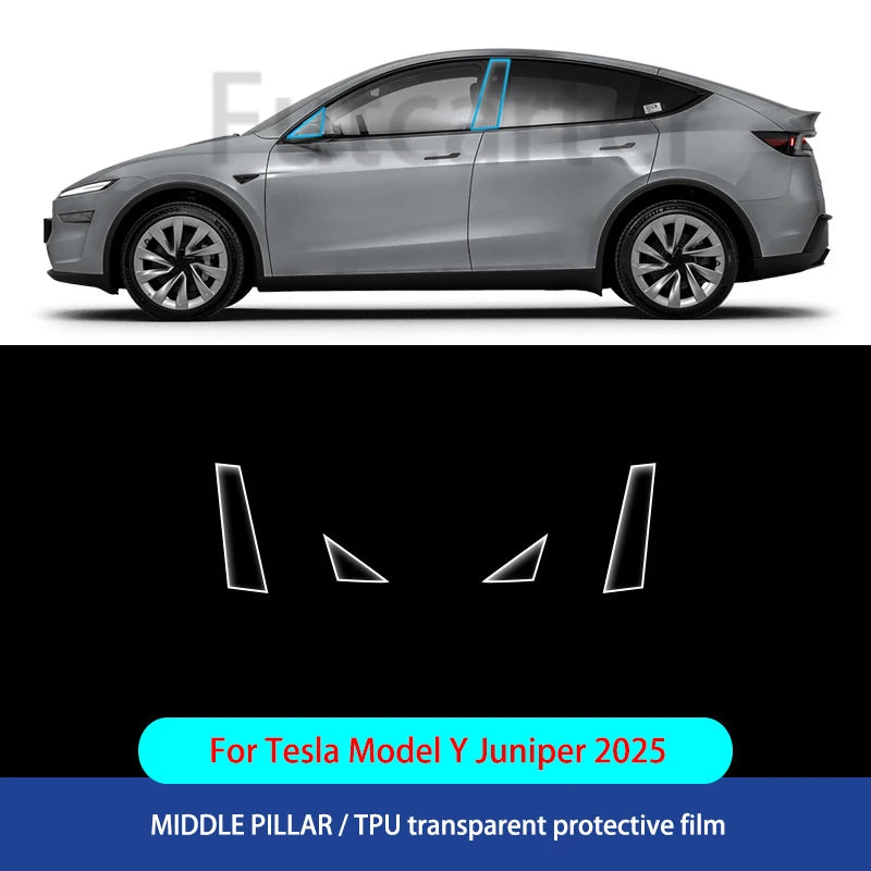 For Tesla ModelY Juniper2025 TPU Transparent Sticker Body Accessories Styling Pre-Cut Paint Protection Film Car Clear Kit Sticke