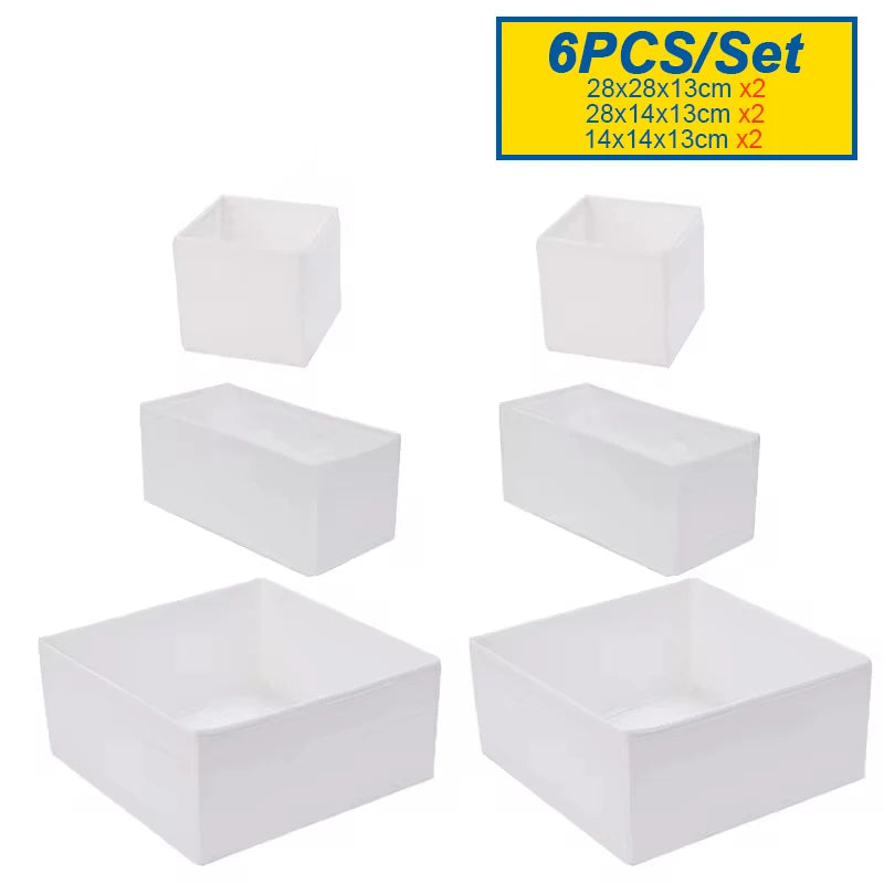 Foldable Drawer Organizers Oxford Underwear Storage Box Bra Socks Wardrobe Storage Containers Closet Jeans Storage Organizer