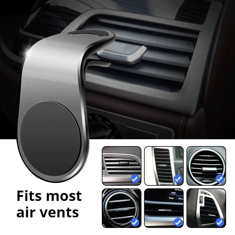 Magnetic Car Phone Holder Air Vent Clip Mount 360 Rotation Mobile Bracket GPS Cell Phone Stand in Car For IPhone Samsung Huawei