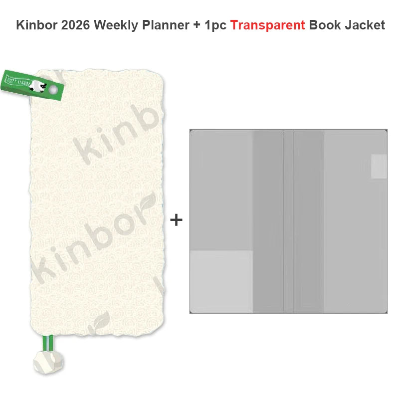 Newest Kinbor 2027 Notebook Agenda Weekly Planner 52g BaChuan Paper Pocket Journal Plan Book Travel Recording School Supplies