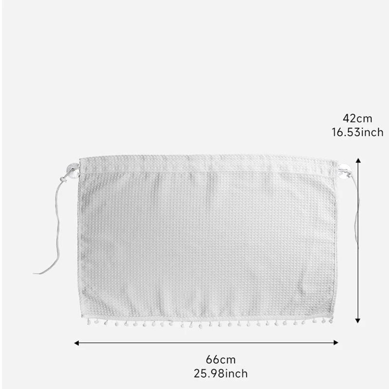 Car Sunshade Curtain, Fresh Style, Sun-Blocking Curtain for Sedan, Suction Cup Type, In-Car Sun Protection and Heat Insulation