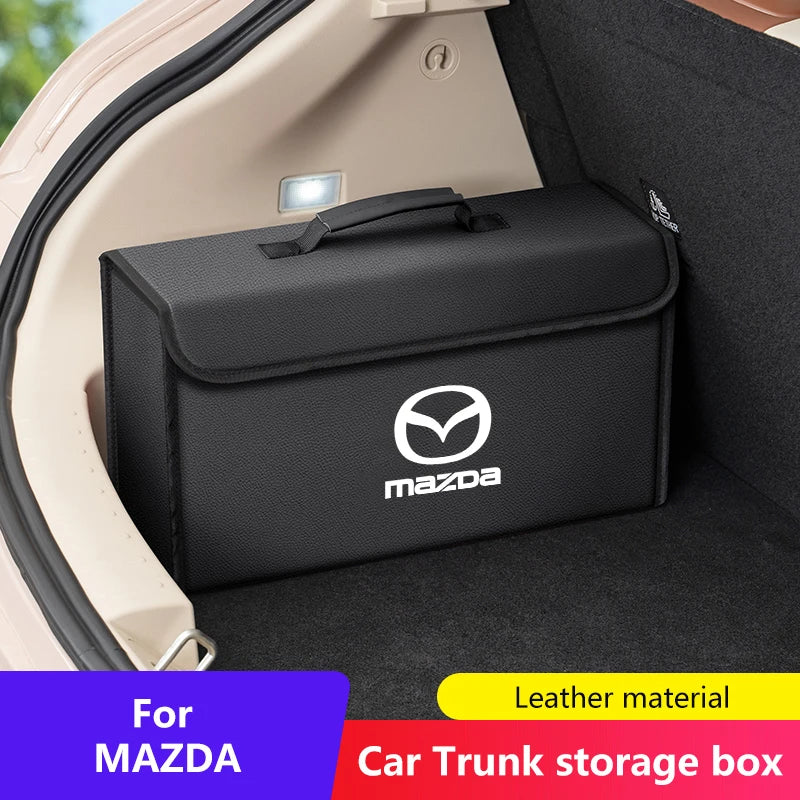 Car Trunk Storage Box Organizer For Mazda 2 3 5 6 CX-60 CX-90 CX-70 CX-7 Foldable Stowing Tidying Bag Container Bag Accessories