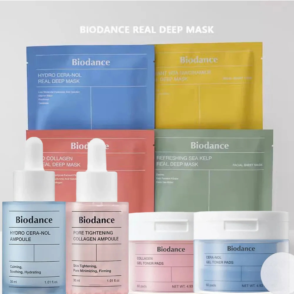 Korean Bio-Collagen Moisturizing Gel Mask Retinol Firming Enhance Skin Elasticity Shrink Pores Barrier Repair Facial Glowing