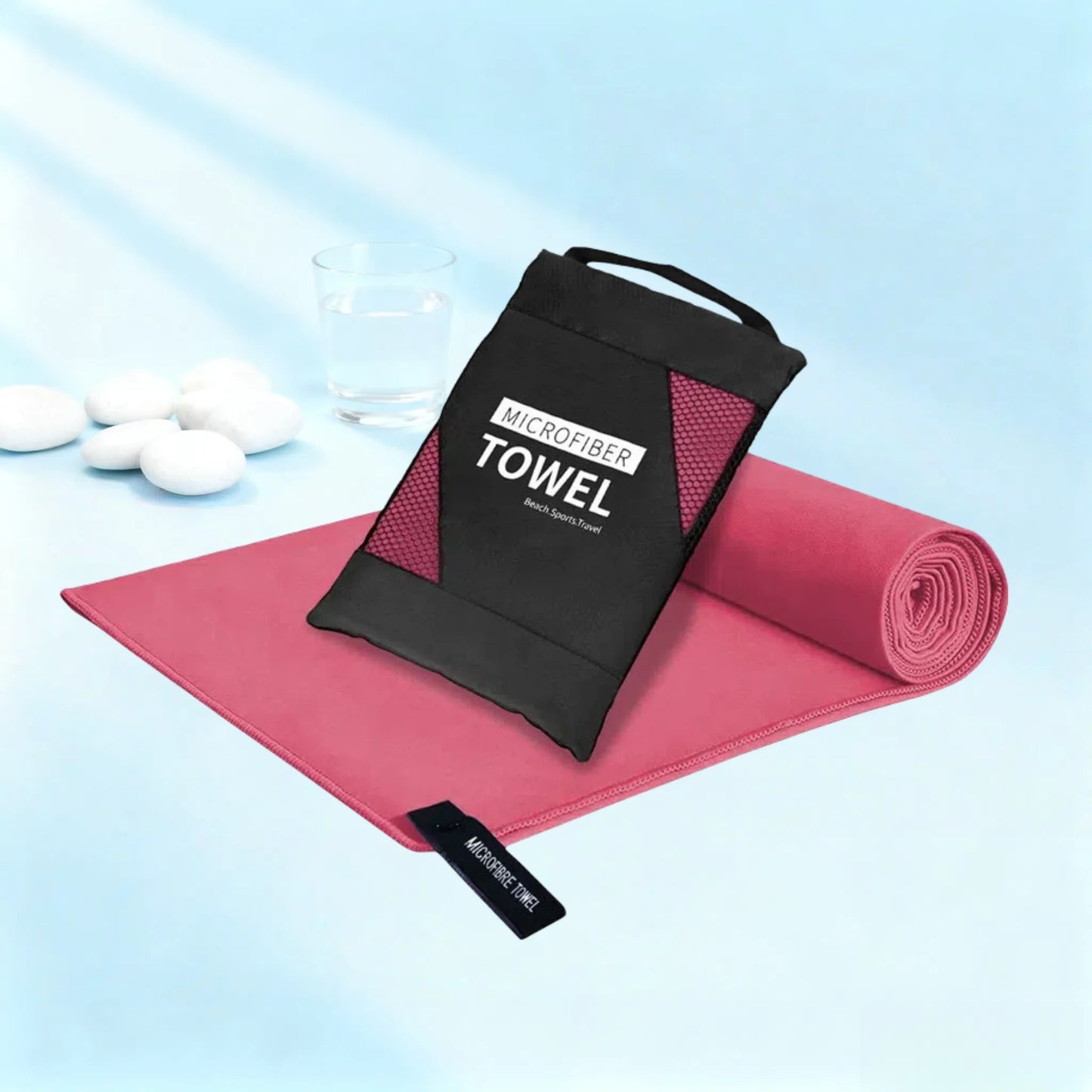 Microfiber Quick-Dry Lightweight Sandproof Towel  Portable Compact for Swim Yoga Gym Beach Travel Sports Supplies