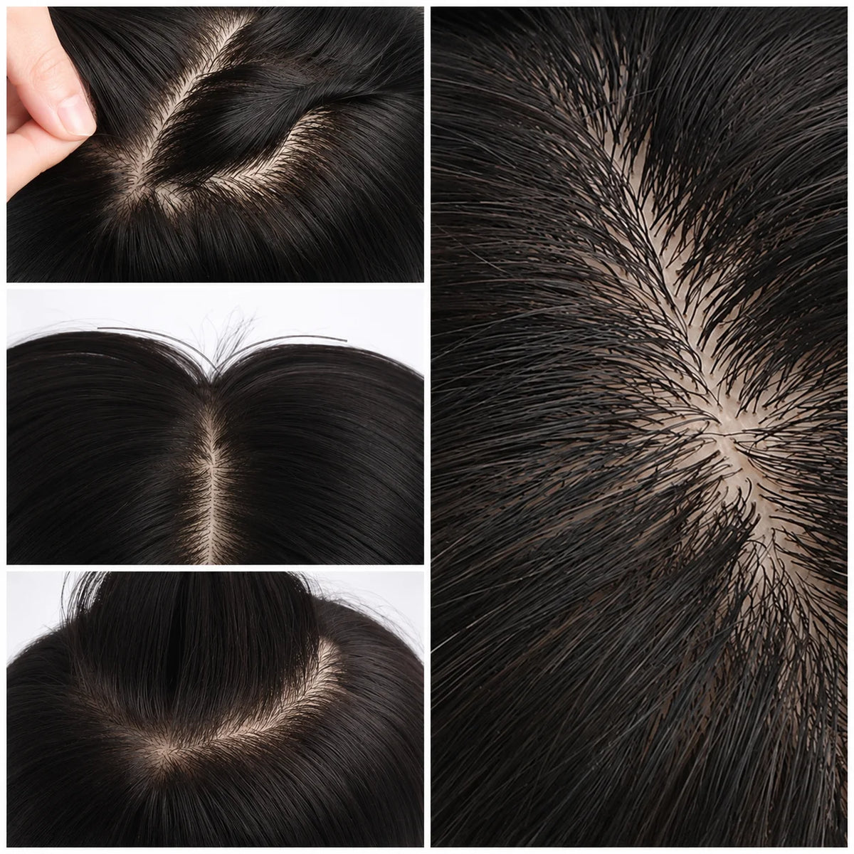 Silk Base 100% Human Hair Women Toppers 4 Sizes Breathable Natural Scalp Top Virgin European Human Hair Pieces For Women