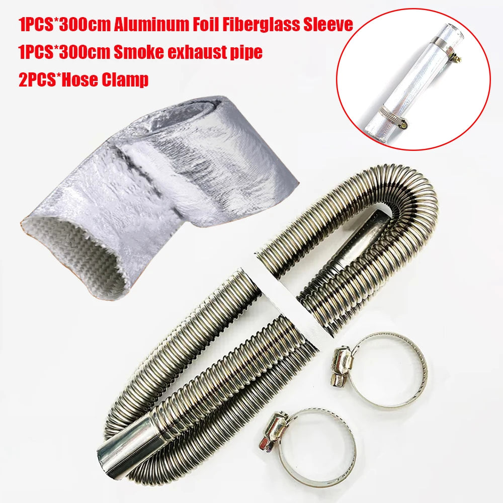24mm Elbow Pipe Air Parking Heater Exhaust Tube Connector with Clip for Webasto Boats Heater Car Heating Parts