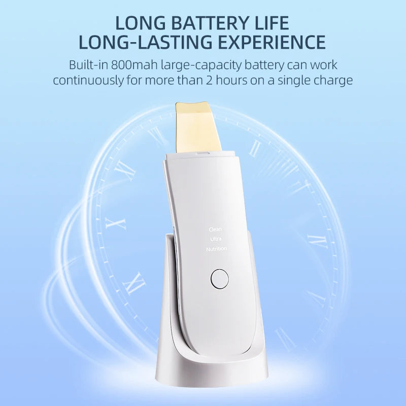 LESEN Skin Care Ultrasonic Skin Scrubber Blackheads Whiteheads Exfoliator Vibrating Facial Scraper Pore DeepCleanser Face Lifter