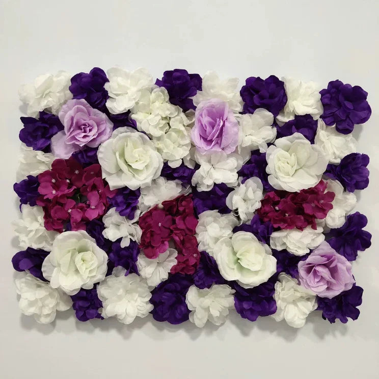 60X40cm Silk Rose Flower Wall Artificial Flowers DIY Wedding Wall Decor Photography Backdrops Hair Salon Background
