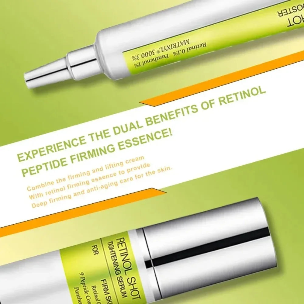 Retinol Shot Anti-Wrinkle Face Serum: Tightening Lifting, Fades Fine Lines, Shrinks Pores, Moisturizing Firming Skin Care 2025