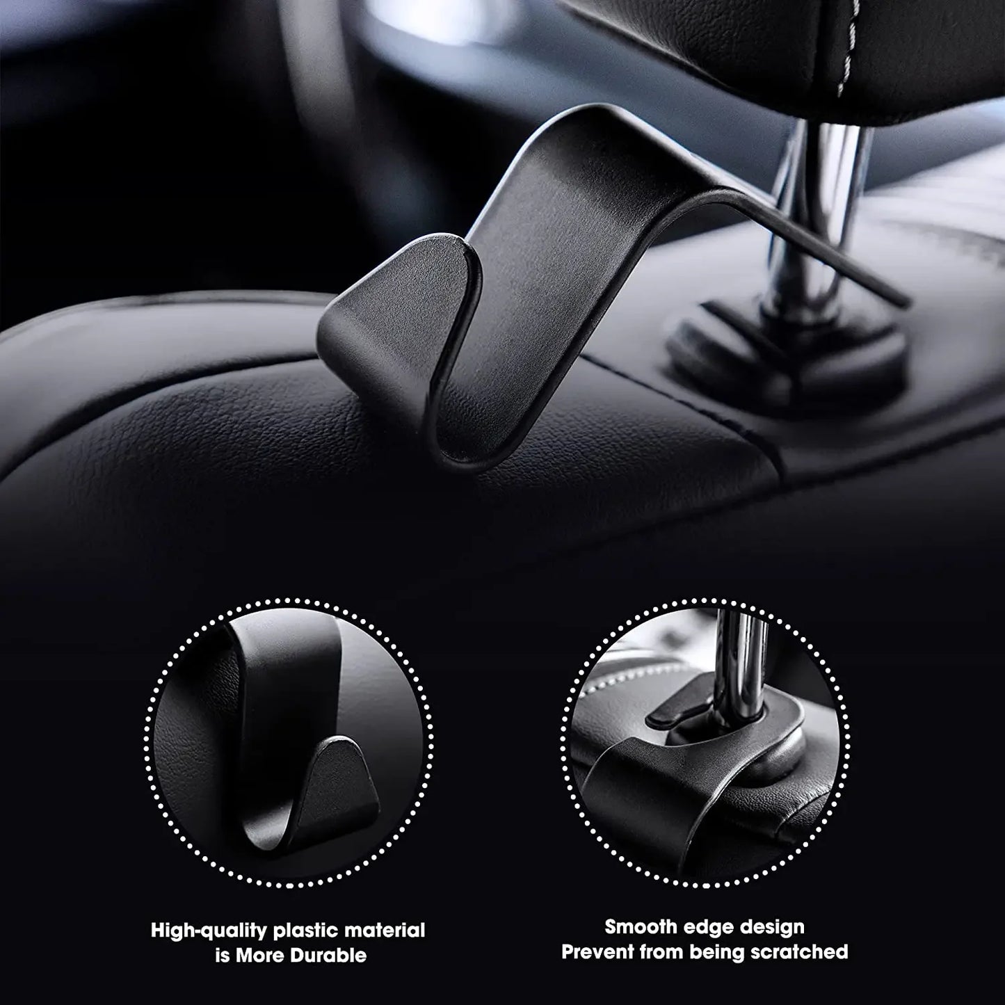 Car Seat Back Hook Universal Headrest Hook Car Accessories Interior Organizer Hanger Holder Storage For Car Bag Handbag Purse