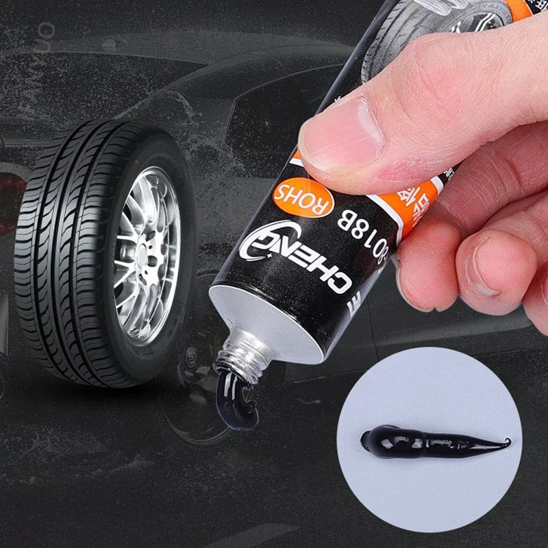 30/50ml Waterproof High Temperature Resistant Tyre Repair Liquid  Black Strong Rubber Glues Adhesive Glue Car Repairs Tools