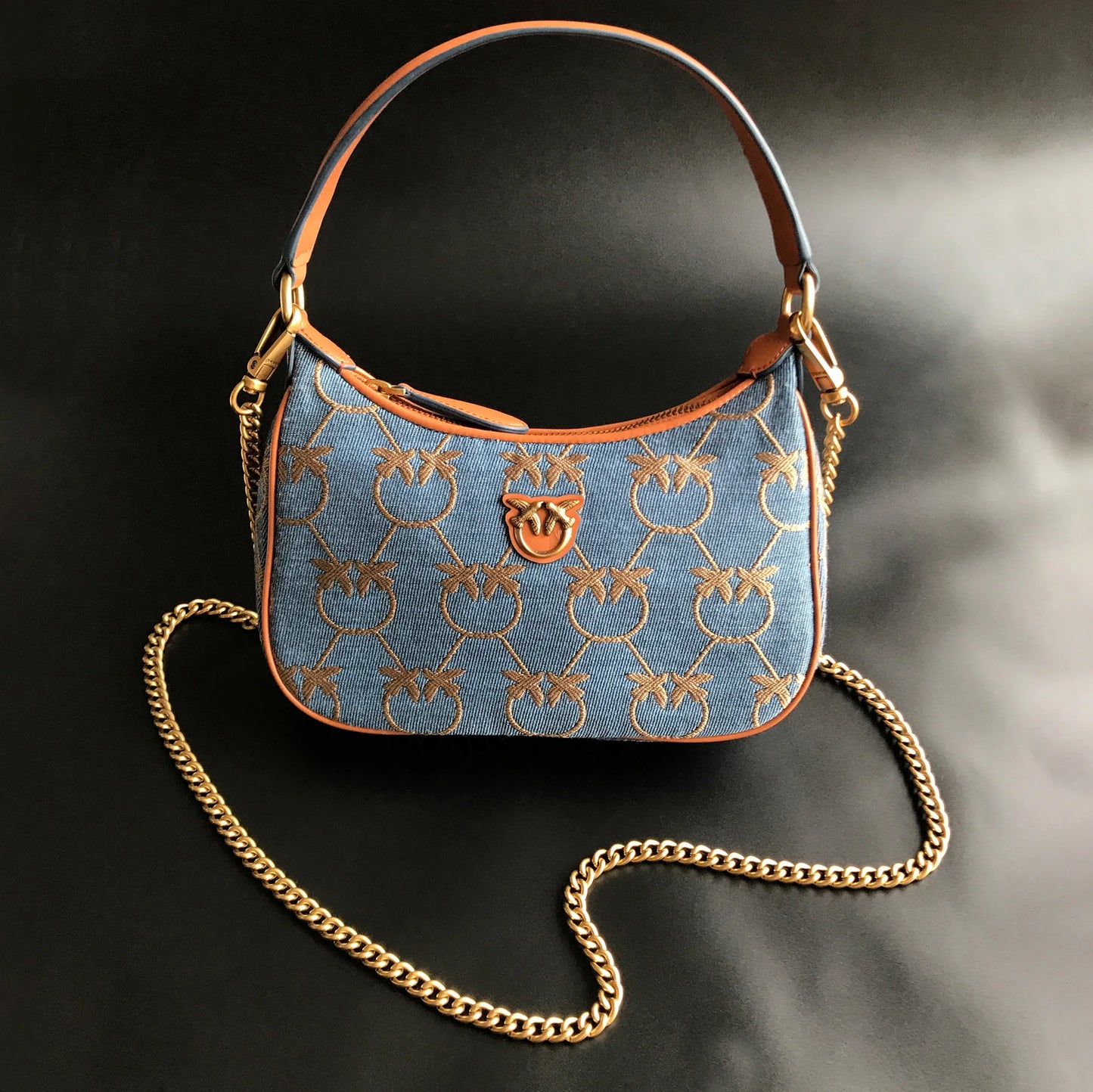 2026 Luxury Pinko‑Inspired Swallow Bowling Bag Top Grain Leather Women’s Minimalist High Quality Handbag