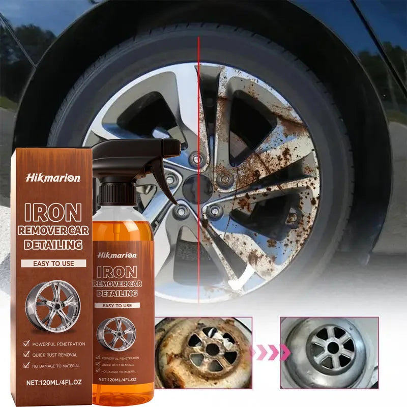 Metal Rust Remover & Protective Spray for Auto Parts Wheels Rims Chassis Metal Anti-Rust Repair Fast Acting to Paint Surface