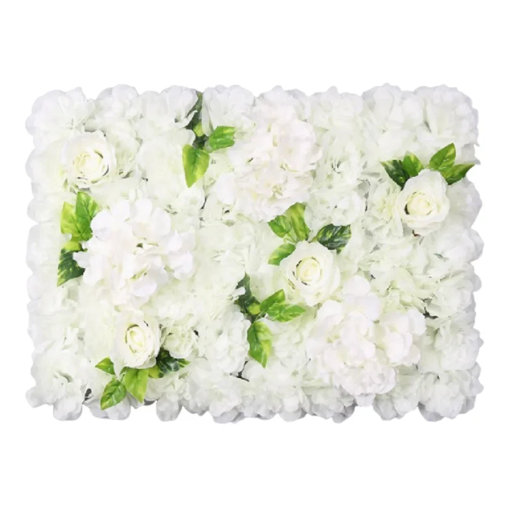 Handmade Artificial Flower Wall Panels Realistic Romantic Rose Wedding Background Durable 60X40cm Wedding Wall Backdrop