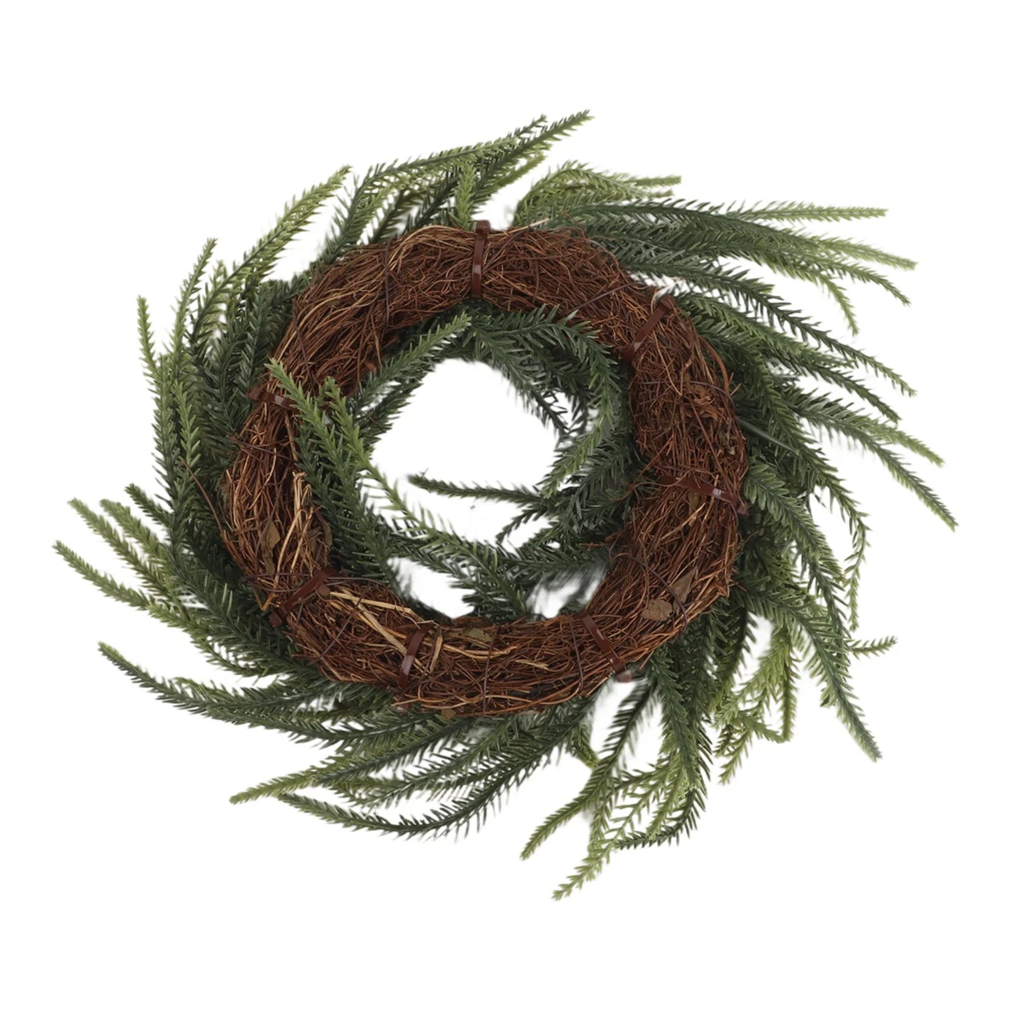 Festive Home Decor Wreath Door Christmas Wreath Space-Efficient Storage Soft Rubber Material Indoor Outdoor Use Reusable Design