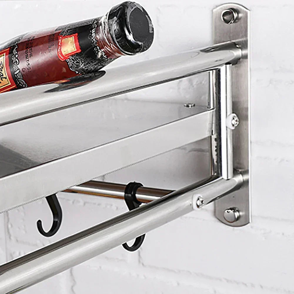 Wall-Mounted Kitchen Shelf Rack