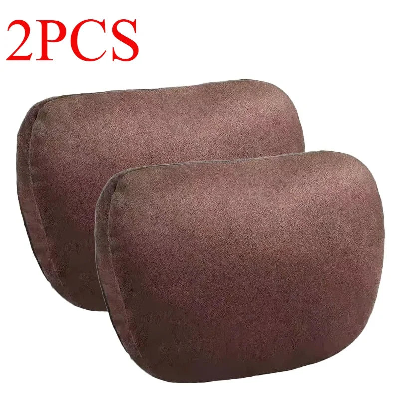 2PCS Car Headrest Neck Support Seat / Maybach Design S Class Soft Universal Adjustable Car Pillow Neck Rest Cushion High Quality