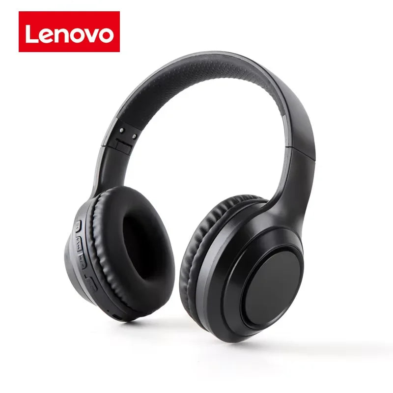 Lenovo Bluetooth 5.3 Earphones Over-ear Foldable Computer Wireless Headphone