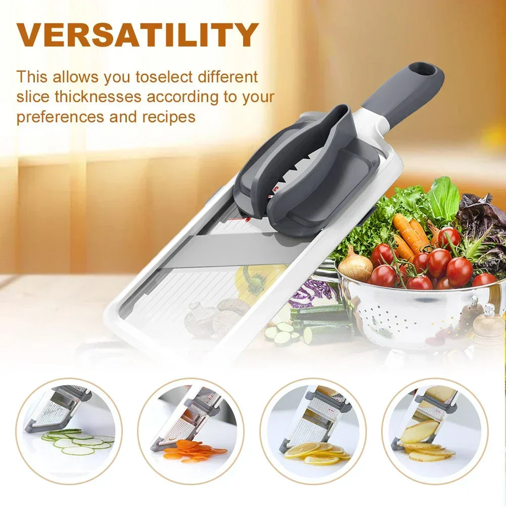 Safe Adjustable Mandoline Slicer