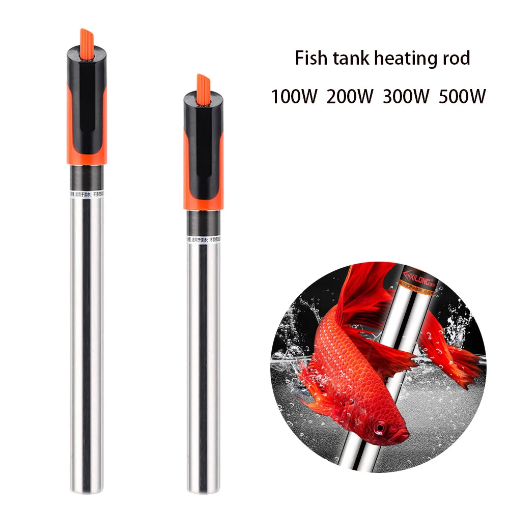 Aquarium Heater Rod Stainless Steel Adjustable 17-35 Degree Celsius to Control Temperature Heat Water for Fish Tank 50W~500W