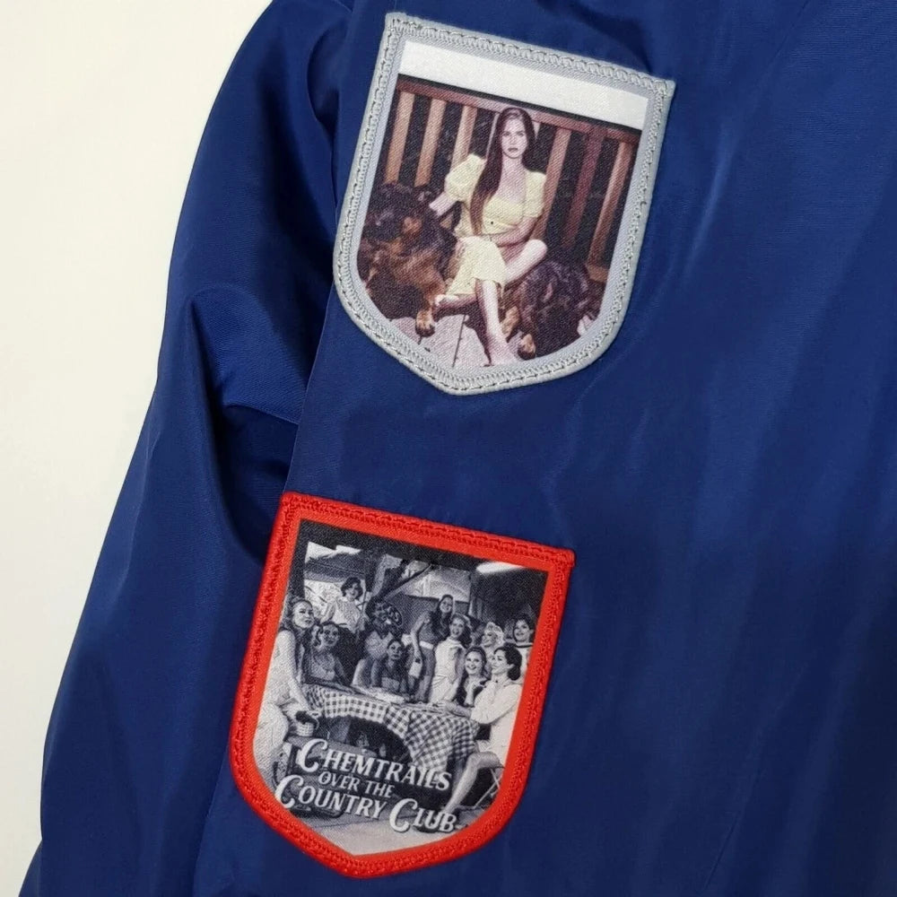 Lana Merch Commemorative LDR Racer Jackets 2026 Navy For Women And Men Racing Jacket With Patches Del Top Coat Reys Lady Clothes