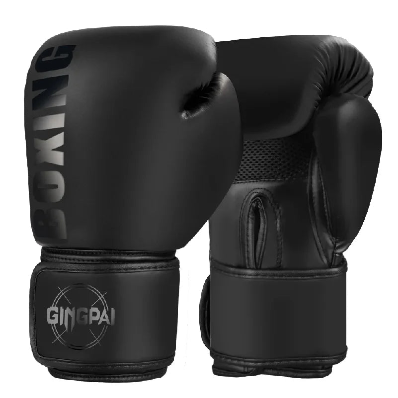 1 pair Boxing Gloves Professional Adult Sanda Muay Thai Fighting Gloves Men and Women Training Sandbag Free Fight MMA Boxed