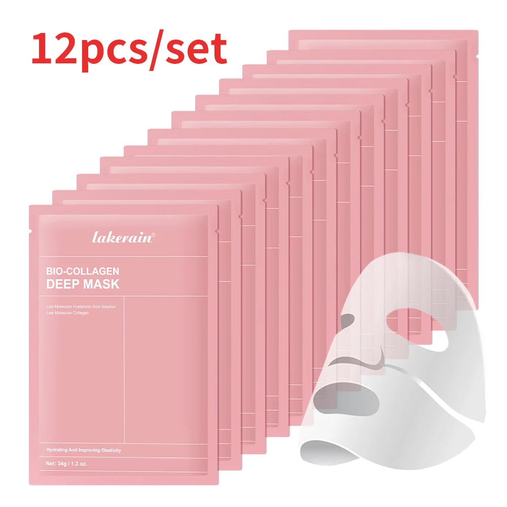 Bio-Collagen Deep Face Mask Shrink Pores Deep Hydrating Overnight Mask Moisturizing Refreshing Brightening Face Skin Care
