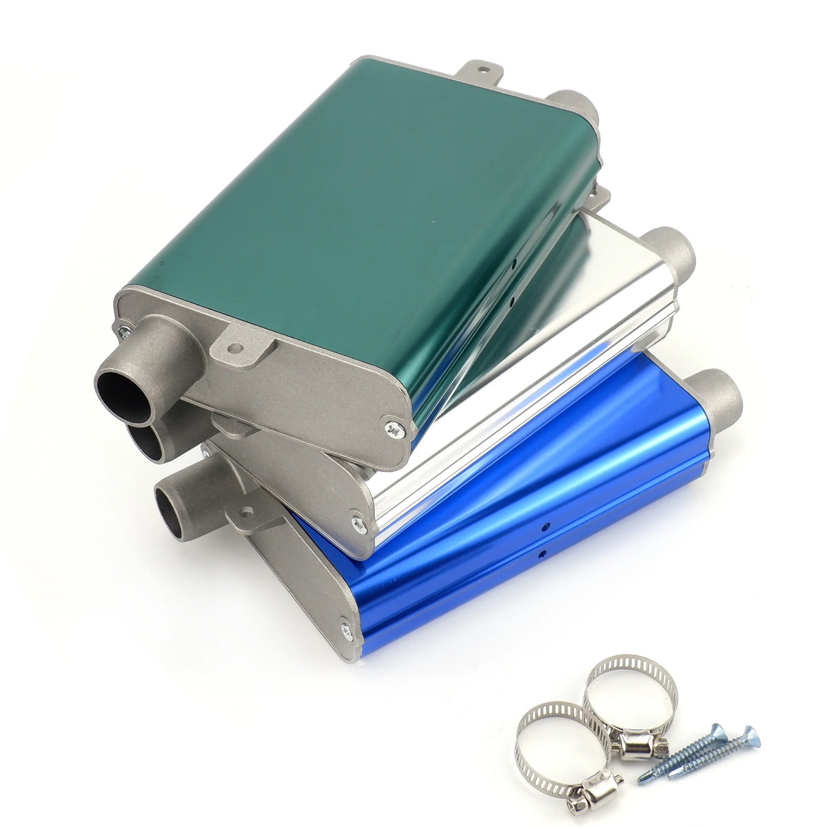 24mm Muffler Noise Reduce S Curved Air Diesel Heater Exhaust Pipe Aluminum Alloy Small Medium Large For Car Truck Camper VAN