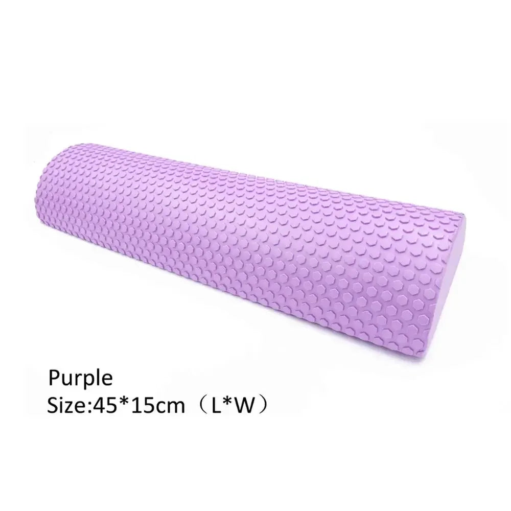Half Round EVA Massage Foam Roller Yoga Pilates Fitness Equipment Balance Pad Yoga Blocks with Massage Floating Point 30-45cm