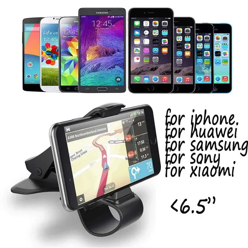 Universal Car Mobile Phone Holder Easy Clip Mount Stand Panel Multi-Functional Universal Dashboard GPS Navigation Bracket Holder